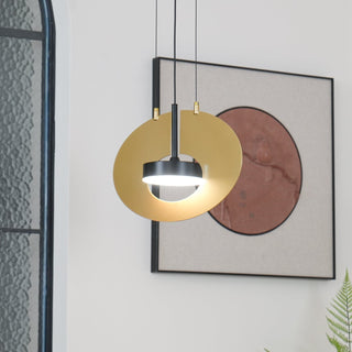 Solara Lampe suspendue ovale à anneau géométrique