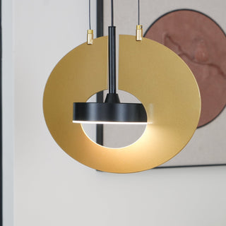 Solara Lampe suspendue ovale à anneau géométrique