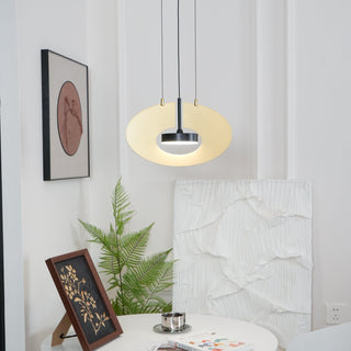 Solara Lampe suspendue ovale à anneau géométrique
