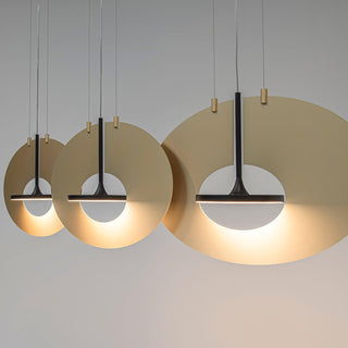 Solara Lampe suspendue ovale à anneau géométrique