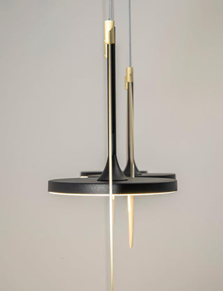 Solara Lampe suspendue ovale à anneau géométrique