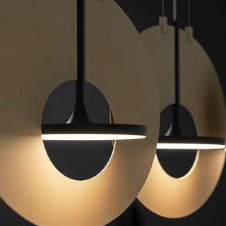 Solara Lampe suspendue ovale à anneau géométrique