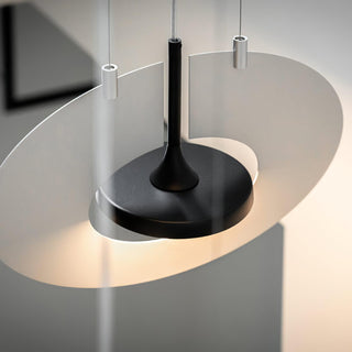 Solara Lampe suspendue ovale à anneau géométrique