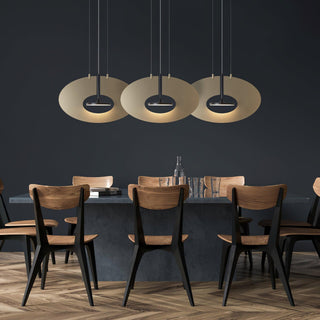 Solara Lampe suspendue ovale à anneau géométrique