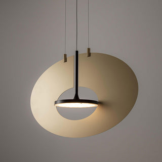 Solara Lampe suspendue ovale à anneau géométrique