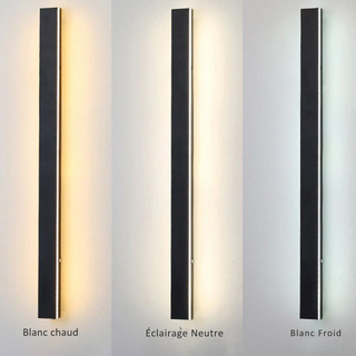 Nazen Applique Murale Extérieur LED Étanche Minimaliste Métal Cour-Luire