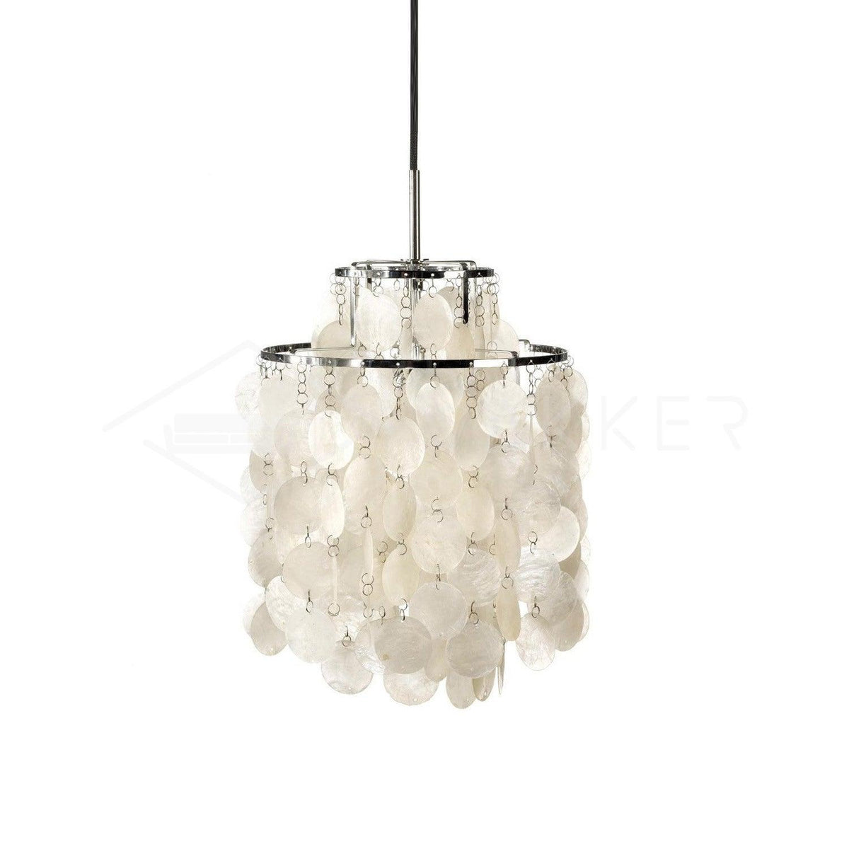 Delene Suspension Lampe Anneau Rond en Coquillage