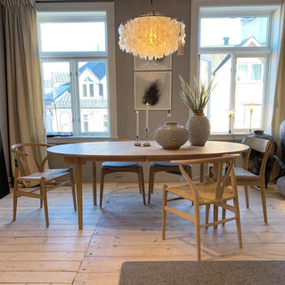 Lustra Suspension Lampe Anneau Rond en Coquillage