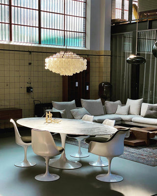 Lustra Suspension Lampe Anneau Rond en Coquillage