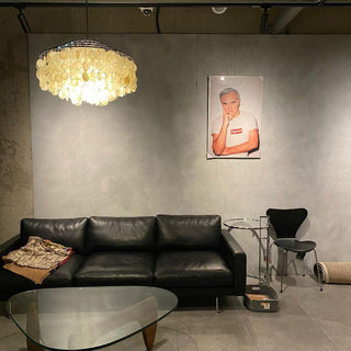 Lustra Suspension Lampe Anneau Rond en Coquillage