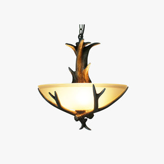 Silva Rétro LED Suspension Bois Verre Salle À Manger/Salon
