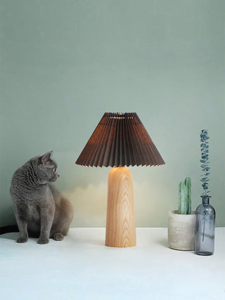 Sylineria Lampe de Table Minimaliste Bois