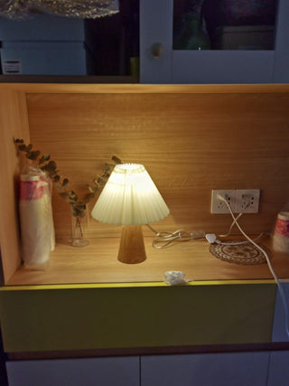Sylineria Lampe de Table Minimaliste Bois