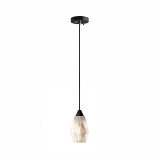 Faceted Alabaster Cluster Chandelier-Neutral Decor
