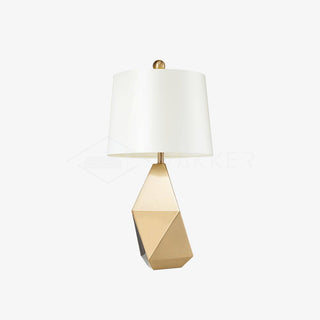 Vosilis Lampe de Table en Tissu Facetté Moderne