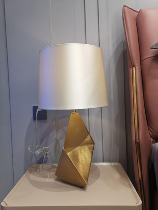 Vosilis Lampe de Table en Tissu Facetté Moderne