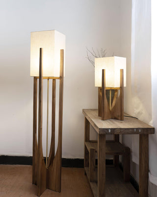 Syleia Lampadaire Bois Moderne