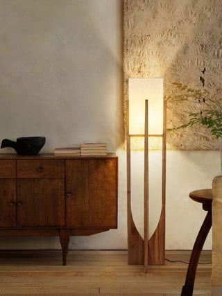 Syleia Lampadaire Bois Moderne