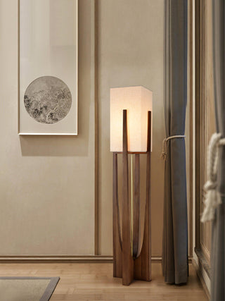Syleia Lampadaire Bois Moderne