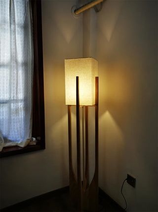 Syleia Lampadaire Bois Moderne