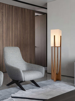 Syleia Lampadaire Bois Moderne