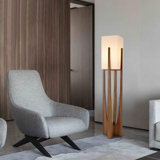 Syleia Lampadaire Bois Moderne