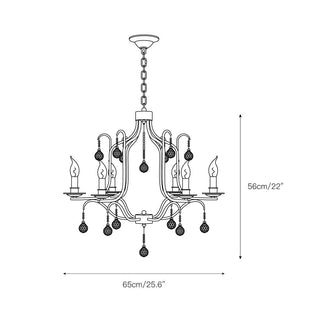 Ulliria Lustre Laiton Cristal Luxe Postmoderne Salon