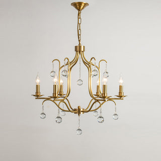 Ulliria Lustre Laiton Cristal Luxe Postmoderne Salon