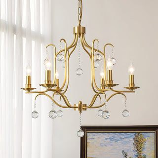 Ulliria Lustre Laiton Cristal Luxe Postmoderne Salon