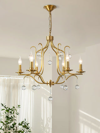 Ulliria Lustre Laiton Cristal Luxe Postmoderne Salon