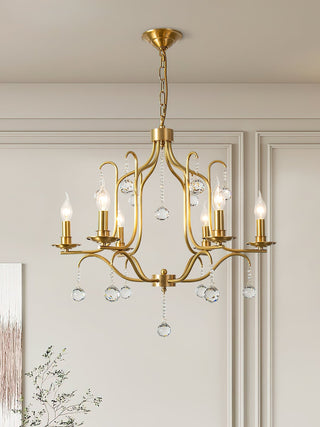 Ulliria Lustre Laiton Cristal Luxe Postmoderne Salon