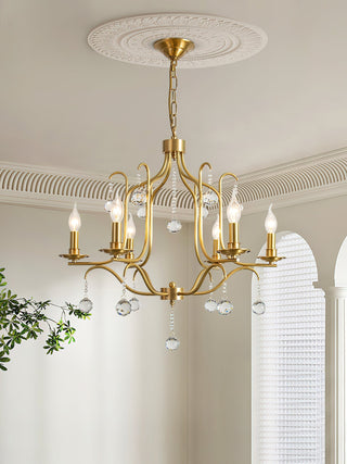 Ulliria Lustre Laiton Cristal Luxe Postmoderne Salon