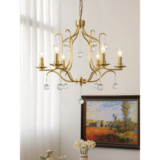 Ulliria Lustre Laiton Cristal Luxe Postmoderne Salon