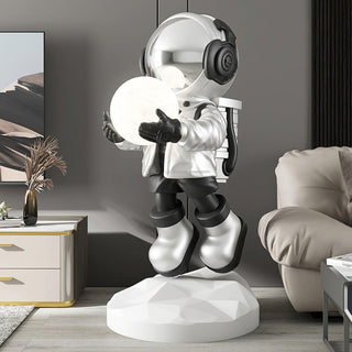 Celeiella Lampadaire Résine Moderne Astronaute