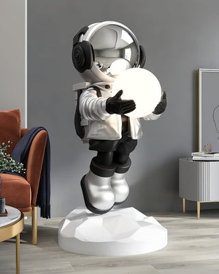 Celeiella Lampadaire Résine Moderne Astronaute