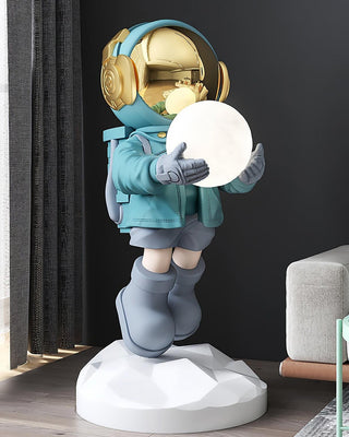 Celeiella Lampadaire Résine Moderne Astronaute
