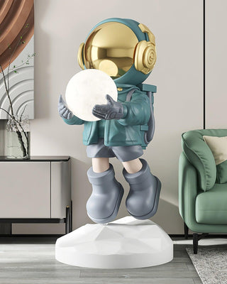 Celeiella Lampadaire Résine Moderne Astronaute