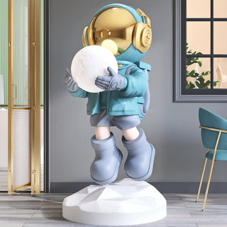 Celeiella Lampadaire Résine Moderne Astronaute