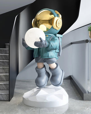 Celeiella Lampadaire Résine Moderne Astronaute