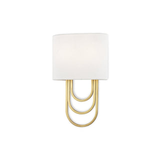 Evelaris Applique Murale Laiton Tissu Moderne Salon