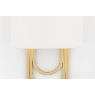 Evelaris Applique Murale Laiton Tissu Moderne Salon