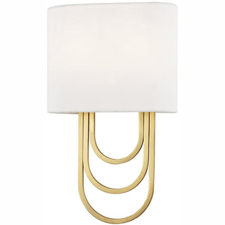 Evelaris Applique Murale Laiton Tissu Moderne Salon