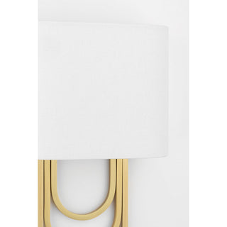 Evelaris Applique Murale Laiton Tissu Moderne Salon