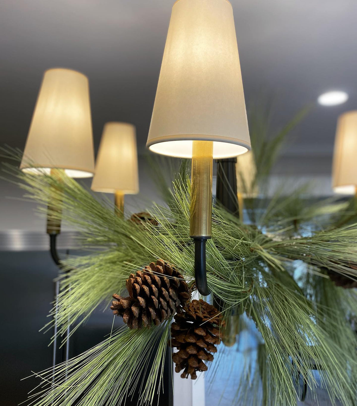 Lyshae Lustre Laiton Tissu Industriel Vintage Salon