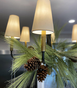 Lyshae Lustre Laiton Tissu Industriel Vintage Salon