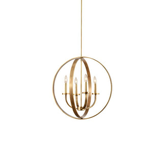 Lustra Lustre Cadre Lanternes Doré