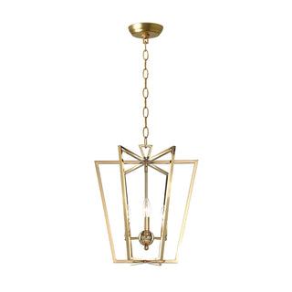 Lustra Lustre Cadre Lanternes Doré