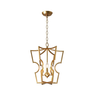 Lustra Lustre Cadre Lanternes Doré