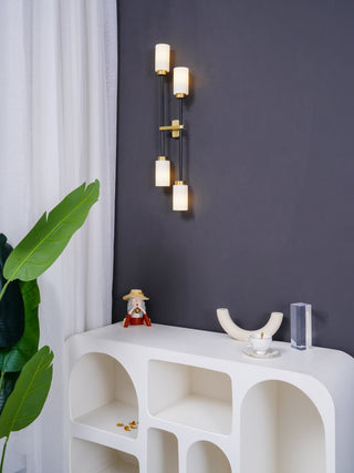 Lustra Applique Murale En Verre Cylindrique Linéaire