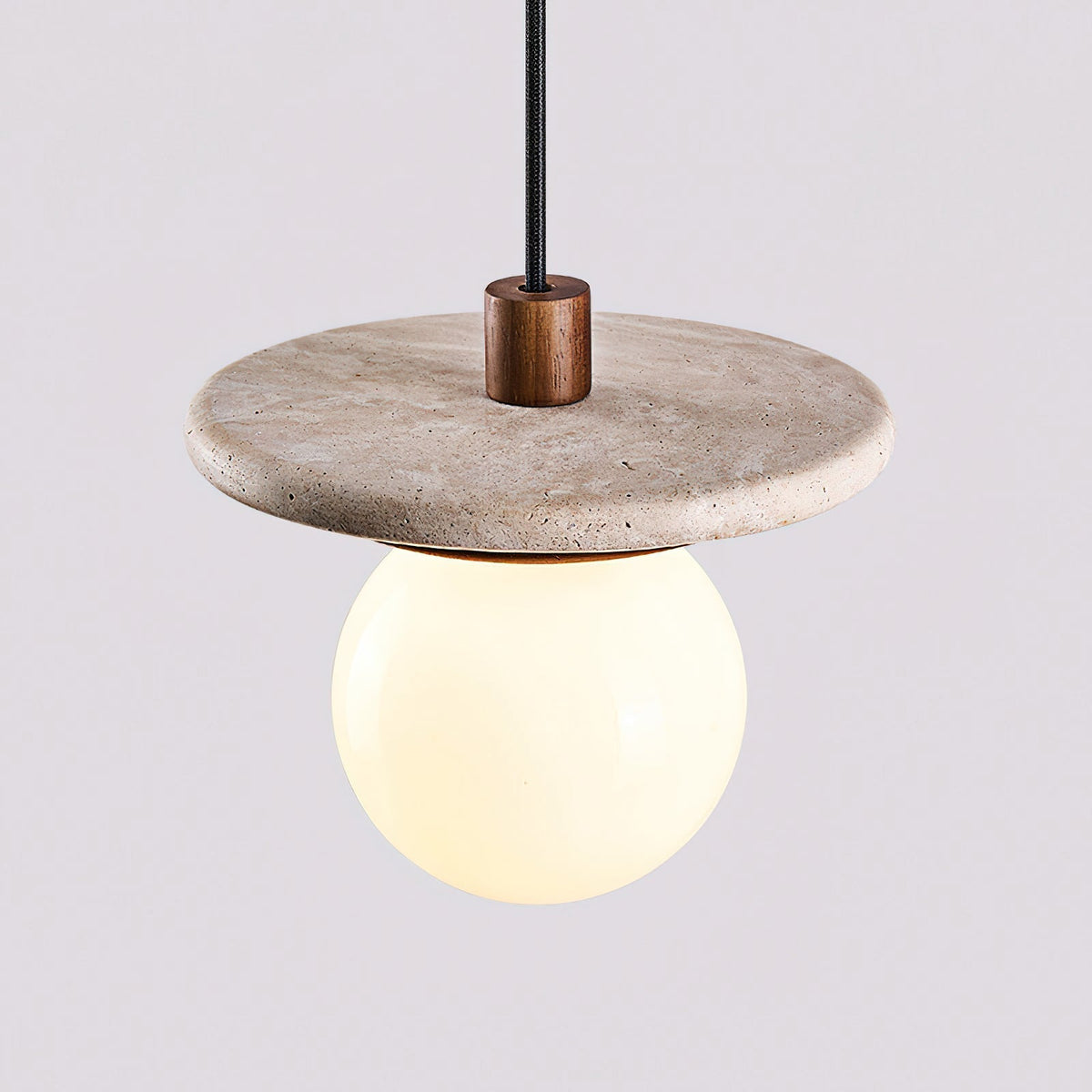 The 3-light round canopy version of the Farren pendant light, ideal for an entryway or stairwell.